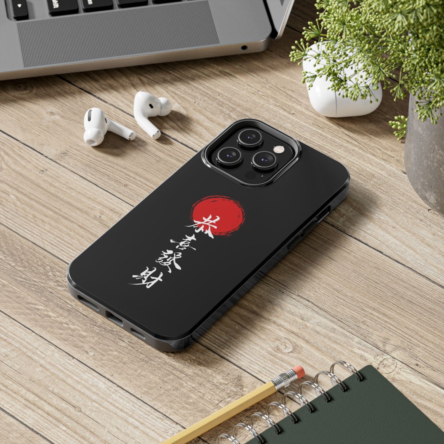 Japanese Kanji Tough Phone Case - Durable Protection with Traditional Design