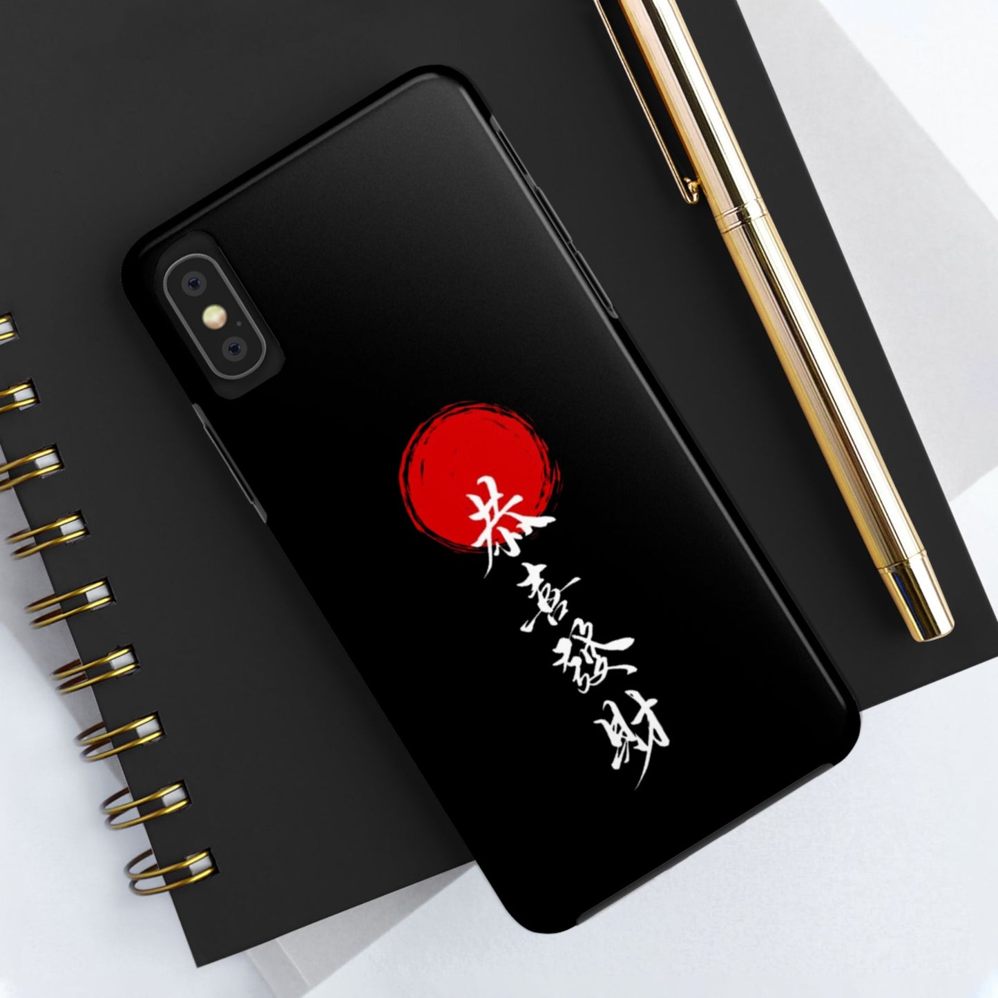 Japanese Kanji Tough Phone Case - Durable Protection with Traditional Design