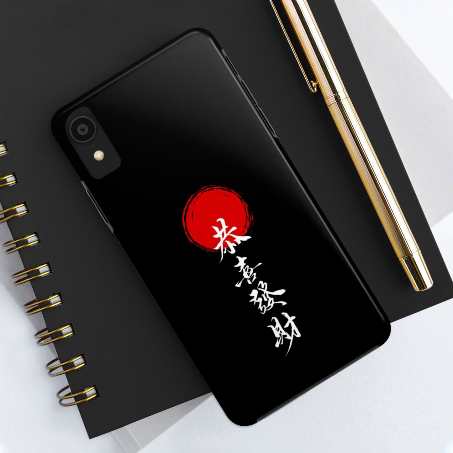 Japanese Kanji Tough Phone Case - Durable Protection with Traditional Design