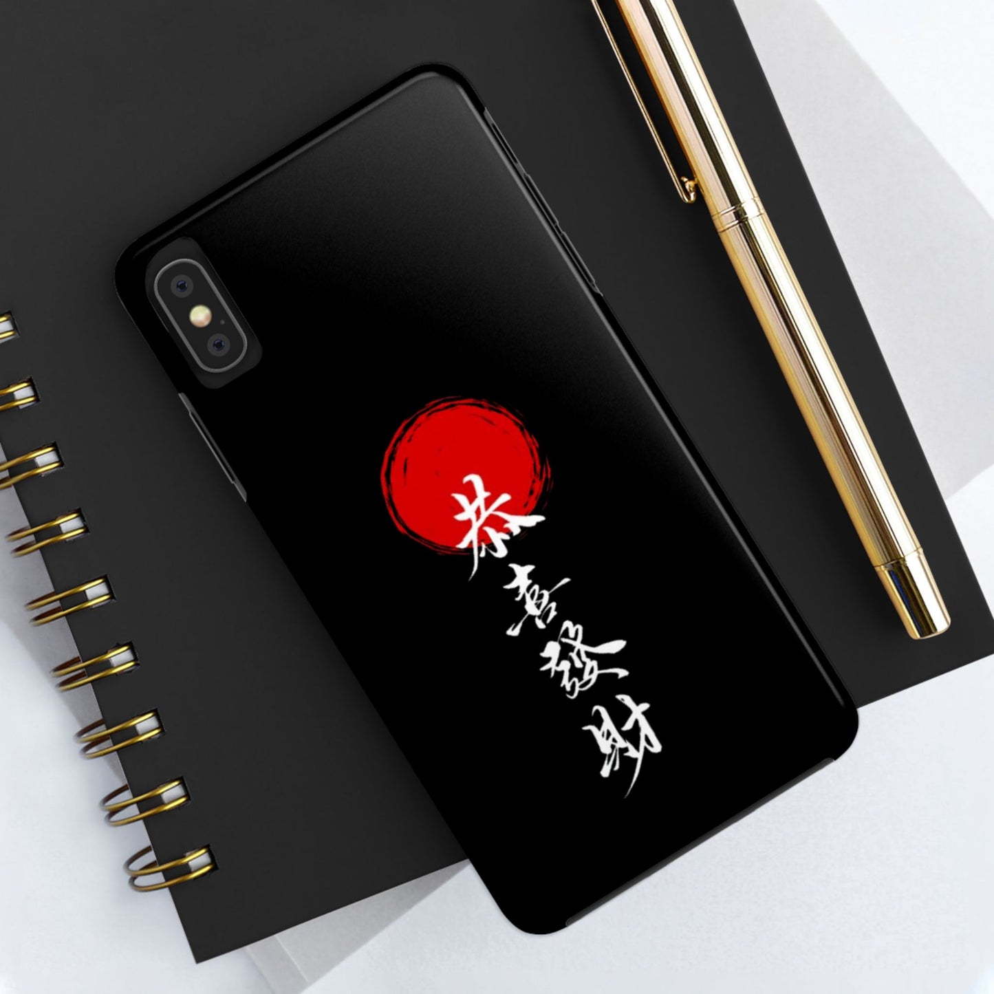 Japanese Kanji Tough Phone Case - Durable Protection with Traditional Design